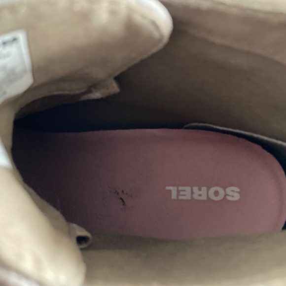 Sorel PDX Women's Boots Leather Canvas Hidden Wedge Lace-Up Round Toe 8 EUC - Picture 14 of 14